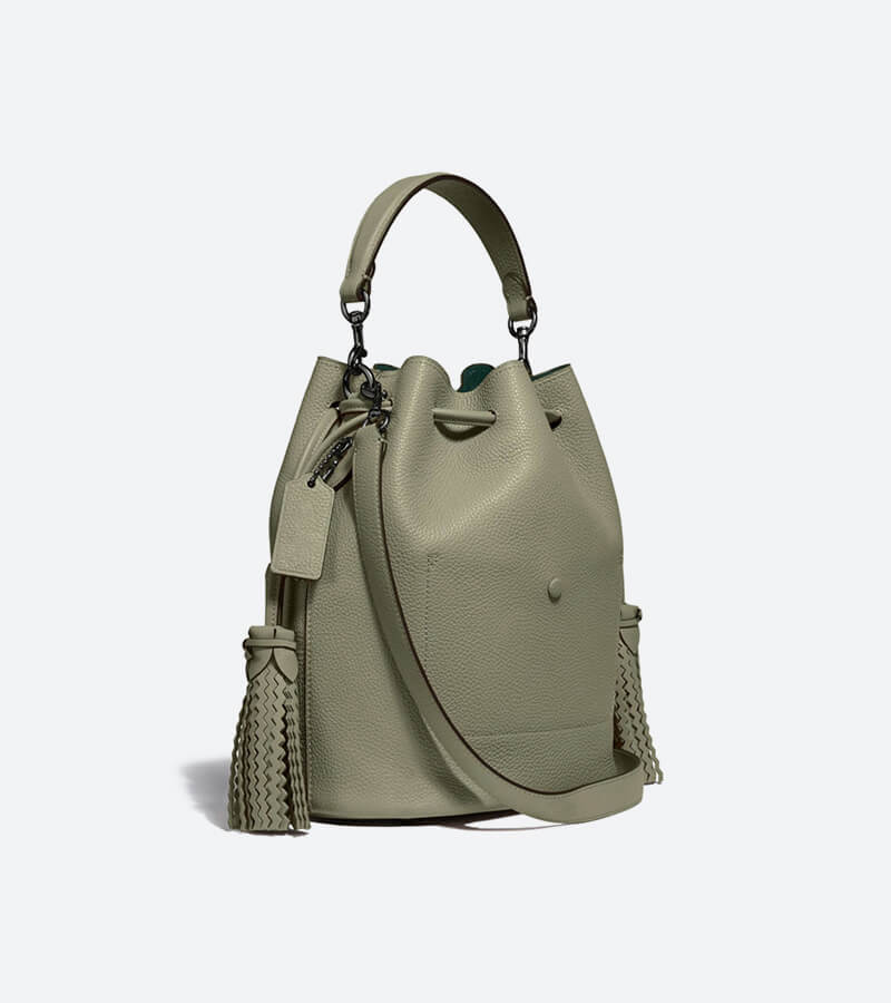 کوله پشتی چرم قهوه ای زنانه